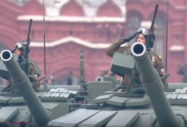 VIDEO // Putin și-a scos ostașii la DEFILARE în Piața Roşie, în timp ce ucide cu sânge rece civili în Ucraina