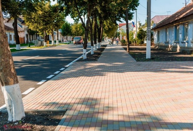 FOTO // Strada centrală din Orhei se află în plină modernizare. Prima porțiune a fost dată în EXPLOATARE