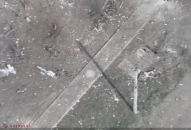 Imagini terifiante din dronă cu lupte ca-n Primul Război Mondial la Bahmut. Zeci de ruși morți pe străzi. Nicio clădire nu a rămas nebombardată