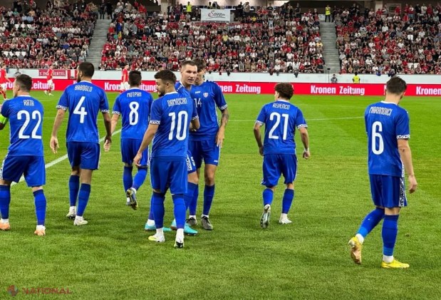 Naționala de fotbal a R. Moldova, REMIZĂ cât o victorie în amicalul de lux cu Austria. „Tricolorii” au deschis scorul, iar ulterior au rezistat eroic ATACURILOR în valuri organizate de Alaba&Co