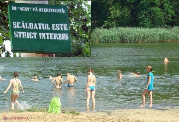 ATENȚIE! Scăldatul în râul Nistru și în cinci lacuri din capitală este INTERZIS