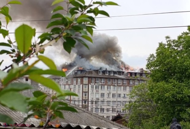 Incendiul de proporții de la Durlești: 16 persoane au avut nevoie de asistență medicală, iar trei au fost transportate la spital