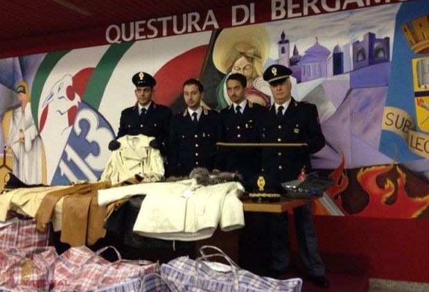 Moldovean prins în Italia cu haine furate în valoare de 40 000 de euro