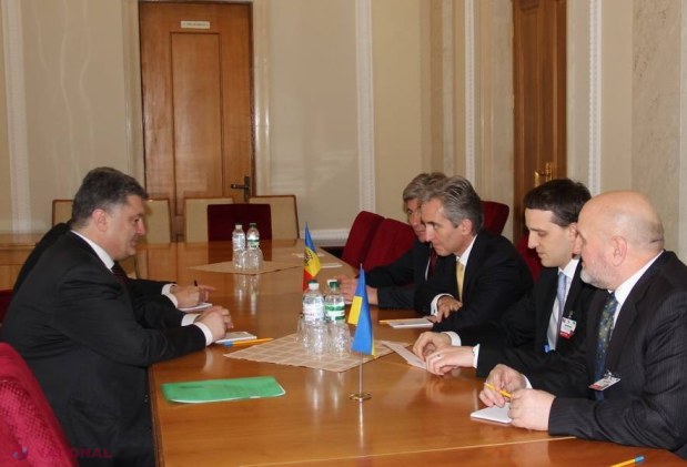 FOTO // Leancă a fost MĂGULIT de oficialii ucraineni: „Ne leagă o mare prietenie. Sunteţi prietenii noştri adevăraţi”