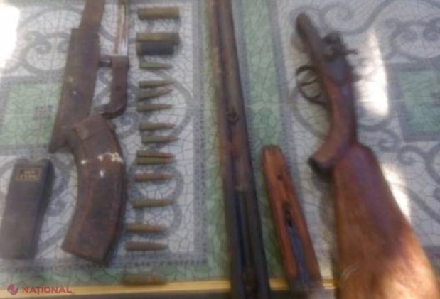 Arsenal de arme și muniții într-o gospodărie din raionul Fălești