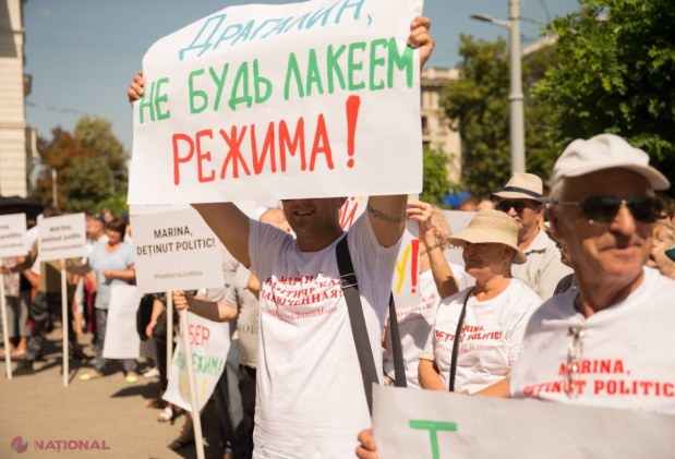 Un nou PROTEST în fața Procuraturii Generale. Membrii și simpatizanții Partidului „ȘOR” au cerut eliberarea Marinei Tauber și demisia actualei guvernări:„I se face o mare nedreptate, în timp ce persoane acuzate de trădare de patrie sunt la libertate”