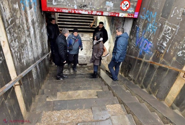 FOTO // Silvia Radu a dispus începerea lucrărilor de reparație a PASAJULUI subteran de pe viaduct
