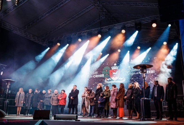 FOTO // Revelion de neuitat în orașul Orhei! Șor a intervenit printr-un mesaj video: „Voi face din R. Moldova un stat puternic și bogat”