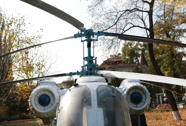 FOTO // Elicopter „aterizat” în centrul Chișinăului