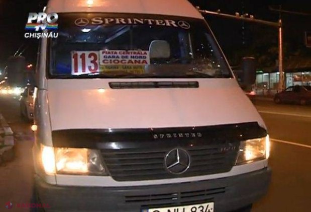 A spart parbrizul cu capul! Încă un ACCIDENT cu implicarea unui maxi-taxi în capitală