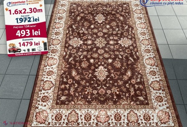 Târg Național de Covoare cu Reduceri de Toamnă în toate magazinele Carpet Outlet din Chișinău și Bălți