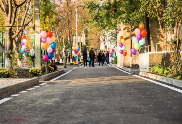 FOTO // Primarul de Orhei, Ilan Șor, a mai inaugurat o curte renovată capital, în cadrul Programului „Operațiunea Curtea”