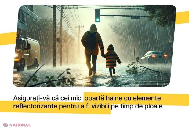 METEO // Cod galben de ploi puternice și vineri, până la amiază, în R. Moldova