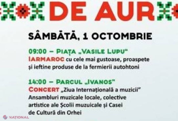 „Toamna de Aur”, sărbătorită la Orhei