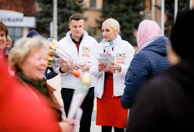 FOTO // Partidul „ȘOR” a felicitat cele 40 de mii de femei membre ale formațiunii din întreaga țară de Ziua Internațională a Femeii