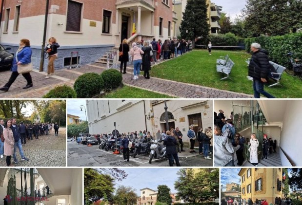 GALERIE FOTO // Mobilizare exemplară a cetățenilor R. Moldova din DIASPORĂ: Peste 100 000 de concetățeni au votat până acum la secțiile de votare deschise peste hotare. La unele secții, rândul este de peste 100 de persoane