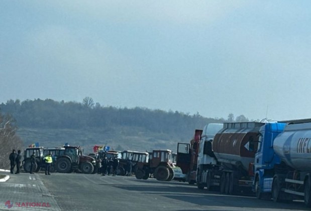 UPDATE // Drumul către punctul de trecere a frontierei Leușeni - Albița a fost DEBLOCAT de către fermierii protestatari