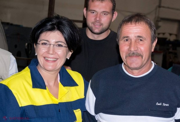 FOTO // Candidatul la Președinție Silvia Radu a renunțat la hainele elegante pentru SALOPETA de sudor