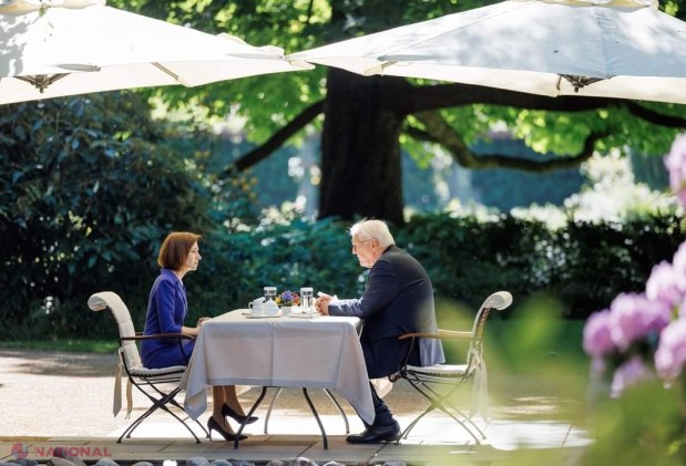 FOTO // Maia Sandu a primit ASIGURĂRI ferme la Berlin din partea cancelarului Olaf Scholz și președintelui Frank-Walter Steinmeier: Germania susține aderarea R. Moldovei la UE