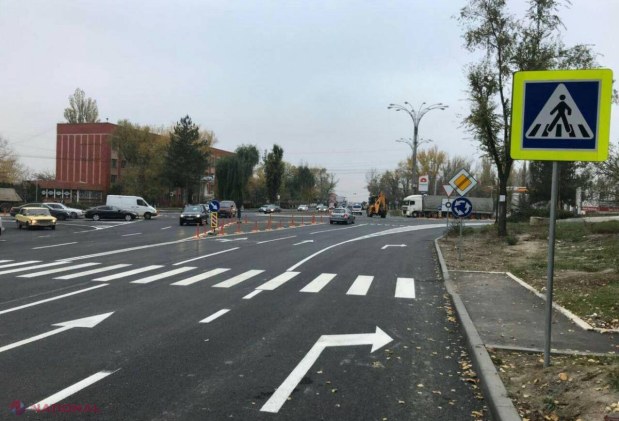 FOTO // Cum arată noul sens GIRATORIU din Chișinău, finalizat astăzi