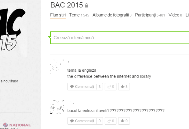 ILEGAL // Subiectele de la examenul de BAC care are loc astăzi au apărut pe internet