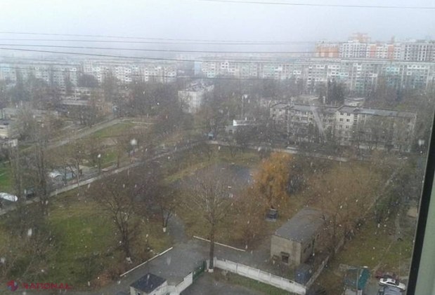 Ninge! A venit iarna și la Chișinău!