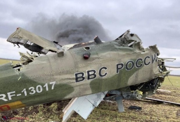 FOTO, VIDEO // Mai multe AVIOANE, elicoptere și drone ale armatei rusești au fost astăzi DOBORÂTE una după alta de ucraineni