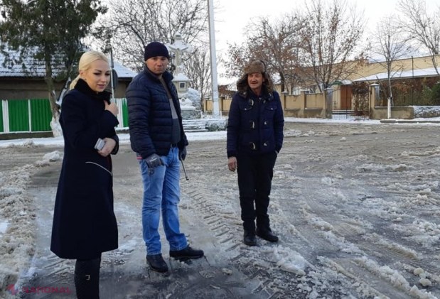 FOTO // Comuna Jora de Mijloc, singura localitate din republică DESZĂPEZITĂ în totalitate