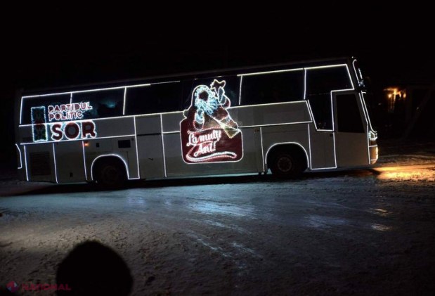 FOTO, VIDEO // „Caravana magică de Crăciun a Partidului „ȘOR” aduce bucuria sărbătorilor de iarnă pentru zeci de mii de copii din întreaga țară”