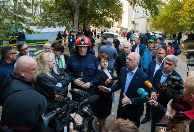 Premierul Filip a mers la blocul avariat în EXPLOZIA din noaptea trecută. A promis că blocul va fi restabilit, iar oamenilor le vor fi compensate și bunurile distruse
