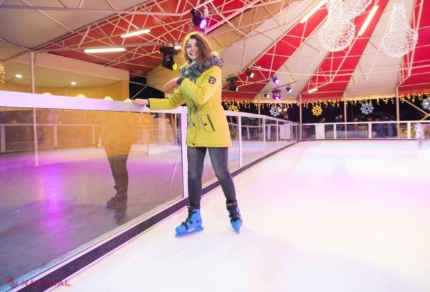 FOTO // Tobogane și un patinoar, care pot fi folosite pe gratis, principala atracție a Târgului de Crăciun de la Orhei