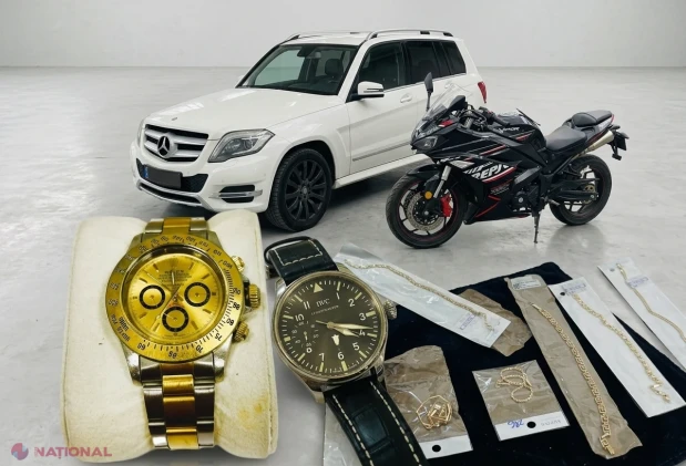 Ceasuri „Rolex” și „Cartier”, automobile și o motocicletă cu doar 584 km, scoase la vânzare la prețuri reduse de SFS