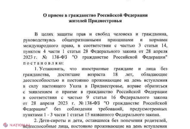 DOC // Bilet doar dus pe front: Cum îi transformă noul DECRET al lui Putin pe tinerii transnistreni în „carne de tun”