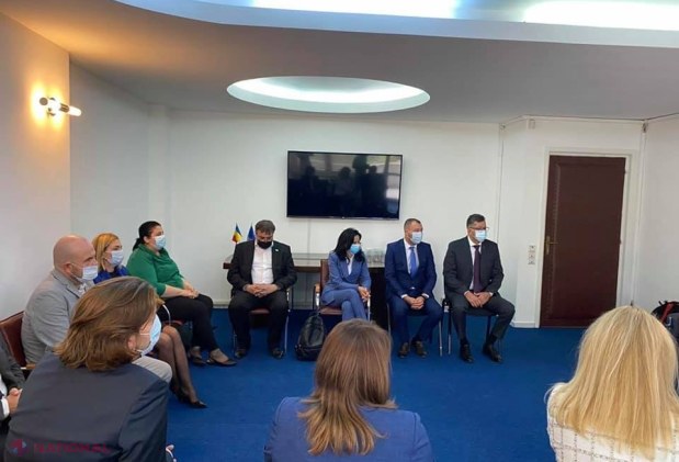 FOTO // Spicherul Igor Grosu, în vizită la DRRM din cadrul Guvernului României. Adrian Dupu: „Cetățenii R. Moldova trebuie să beneficieze cât mai mult din apropierea dintre cele două state”