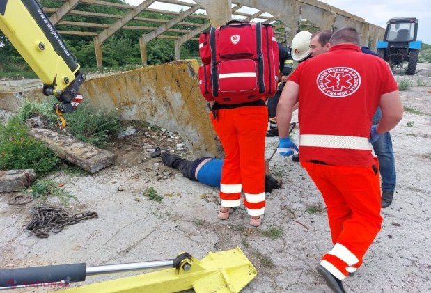 O placă din beton a căzut peste un bărbat de 42 de ani la Edineț: Cutia toracică a victimei, străpunsă de un obiect ascuțit