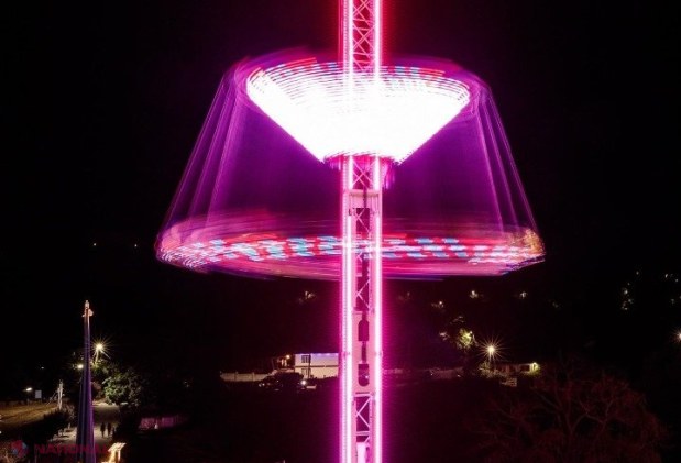FOTO, VIDEO // Partidul „ȘOR” a dăruit „OrheiLand”-ului un CARUSEL unic. „Star Tower” are o înălțime de 30 de metri și poate lua la bord 20 de persoane