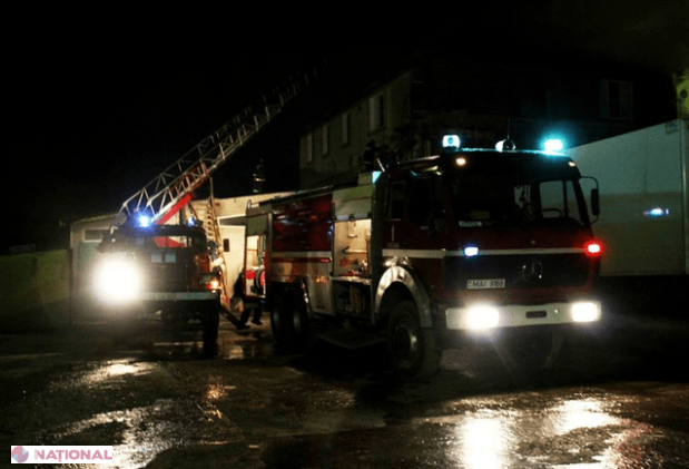 Incendiu într-o piață din capitală