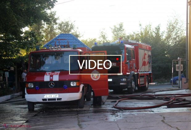 VIDEO // Un agent economic din Chișinău, cu afacerea DISTRUSĂ: A ars ca o torță