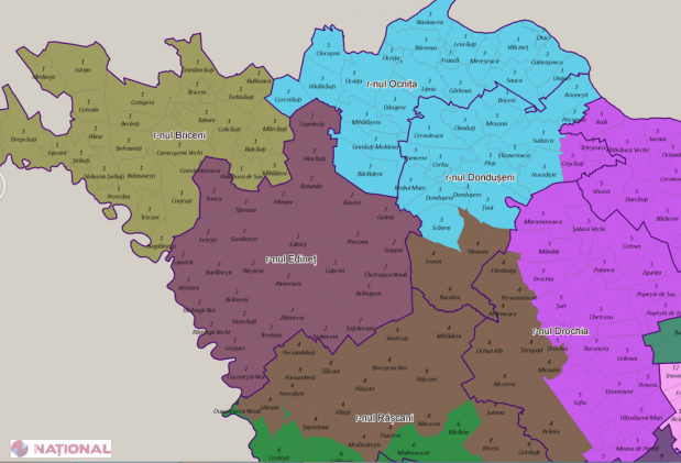 HARTA preliminară a circumscripțiilor uninominale de pe teritoriul R. Moldova: Cum ar putea fi divizate raioanele