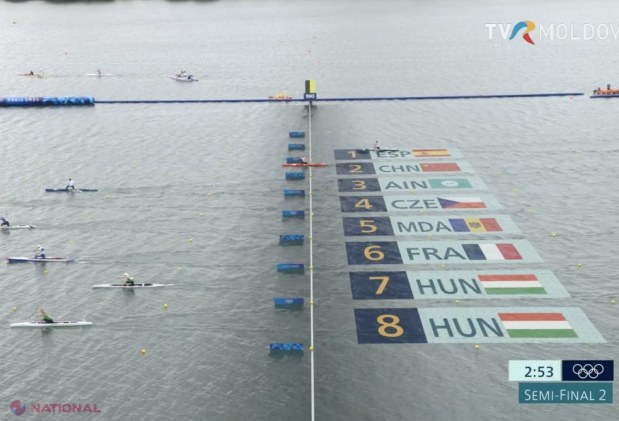 FOTO // Serghei Tarnovschi, în FINALA de la canoe simplu pe distanța de 1 000 de metri. Ucraineanul naturalizat a terminat al doilea cursa din semifinala sa și va lupta pentru o MEDALIE la Paris
