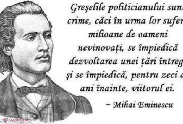 15 ianuarie: Cum va fi marcată ziua lui Mihai Eminescu la Chișinău