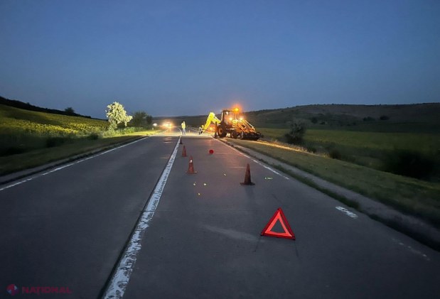 FOTO Temperaturile caniculare provoacă deteriorări pe drumurile publice. Plăci de beton RIDICATE, pe traseul Bălți - Chișinău