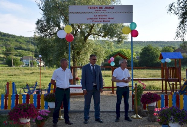 FOTO // În raionul Orhei sunt INAUGURATE săptămânal câteva terenuri de joacă pentru copii