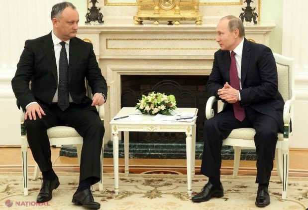 FOTO // Dodon s-a întâlnit cu Putin: „Poporul Moldovei urmărește cu mare ATENȚIE această vizită”