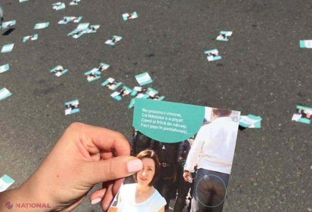 FOTO // UPDATE. Mii de FLUTURAȘI pe Bulevadrul Ștefan cel Mare: „Nu poporu-i vinovat că Năstase...”. Boxele cu SCUTECE au fost distruse de către susținătorii lui Andrei Năstase