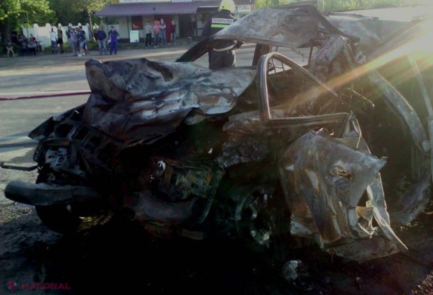 FOTO // Accident INFIORĂTOR la Edineț. Un bărbat și-a pierdut viața
