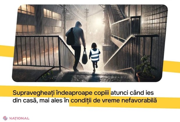 METEO // Cod galben de ploi puternice și vineri, până la amiază, în R. Moldova