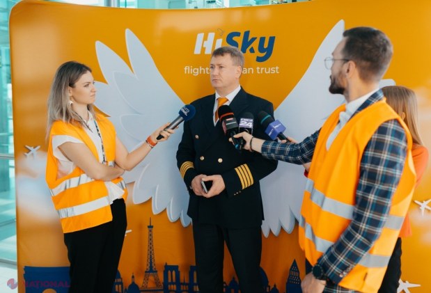 FOTO // Compania HiSky scrie ISTORIE în aviația din R. Moldova. În această dimineață a DECOLAT primul zbor lung-curier cu ruta Chișinău– București–New York