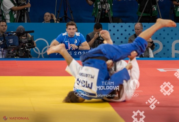 FOTO // Judocanul Mihail Latîșev, eliminat de la Jocurile Olimpice. Sportivul nostru de 20 de ani a cedat în fața campionului MONDIAL Tato Grigalashvili