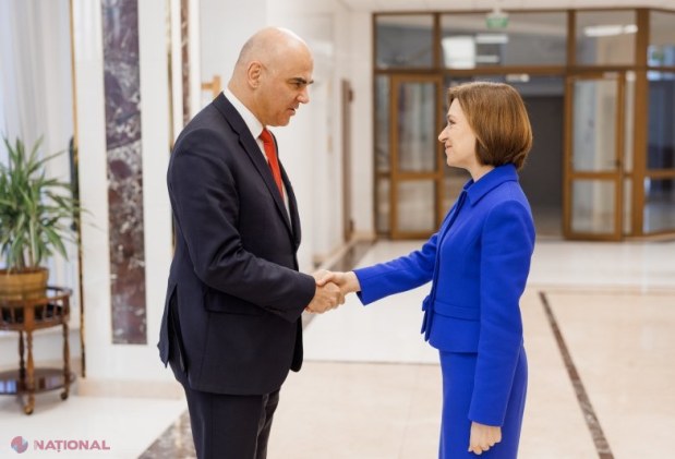 Întrevedere între Maia Sandu și Alain Berset la Consiliul Europei